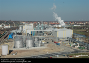 Haupteinfahrt Bioethanoltanklager Bioethanolanlage Zeitz crop.energies AG